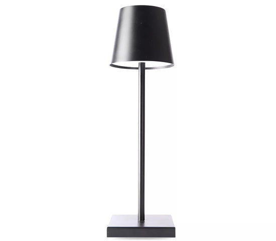 Lampada Tavolo Touch Nera Ricaricabile USB Luce Fredda Calda Naturale